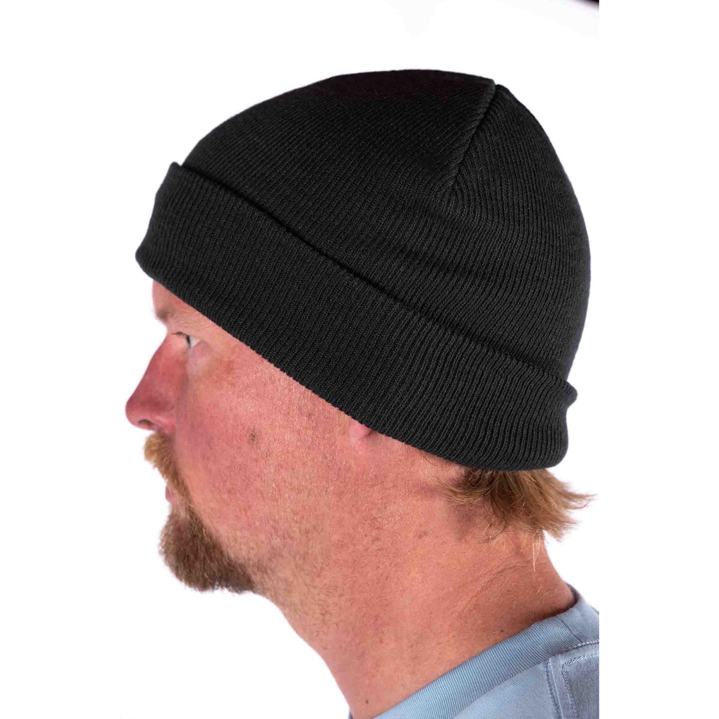 Classic Beanie - essentials range - Black w/ Gold Emb