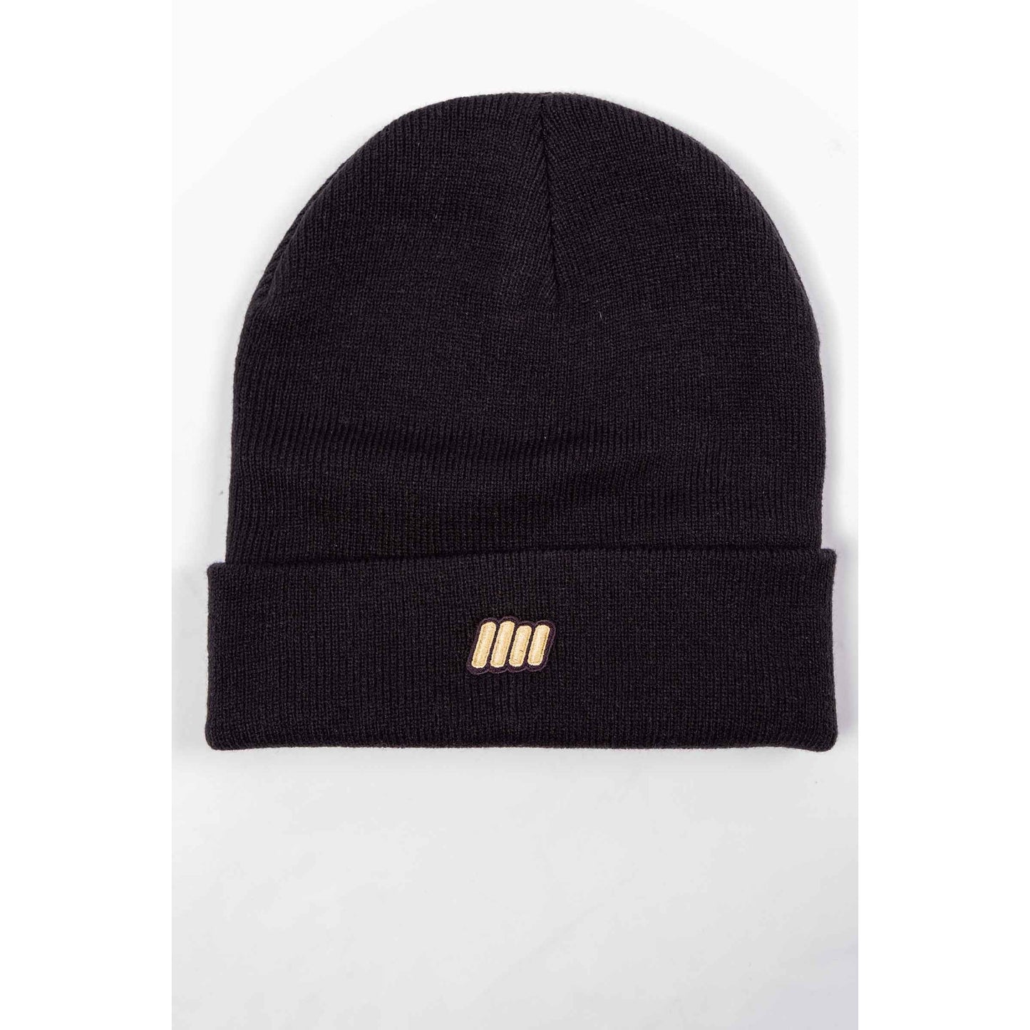 Classic Beanie - essentials range - Black w/ Gold Emb