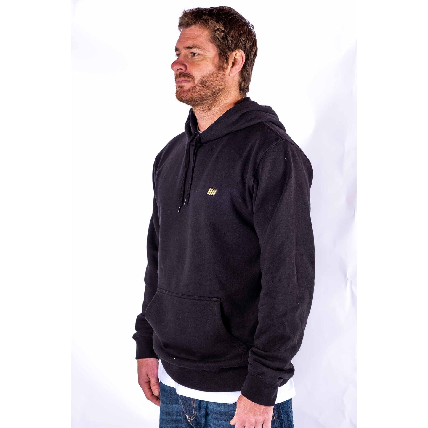 Hoodie - Essential Range - Black- Standard Fit