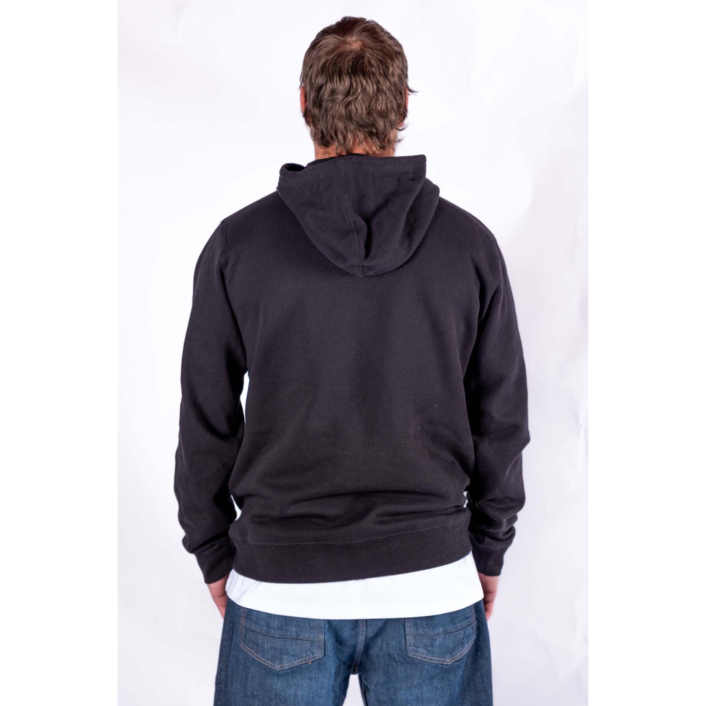 Hoodie - Essential Range - Black- Standard Fit
