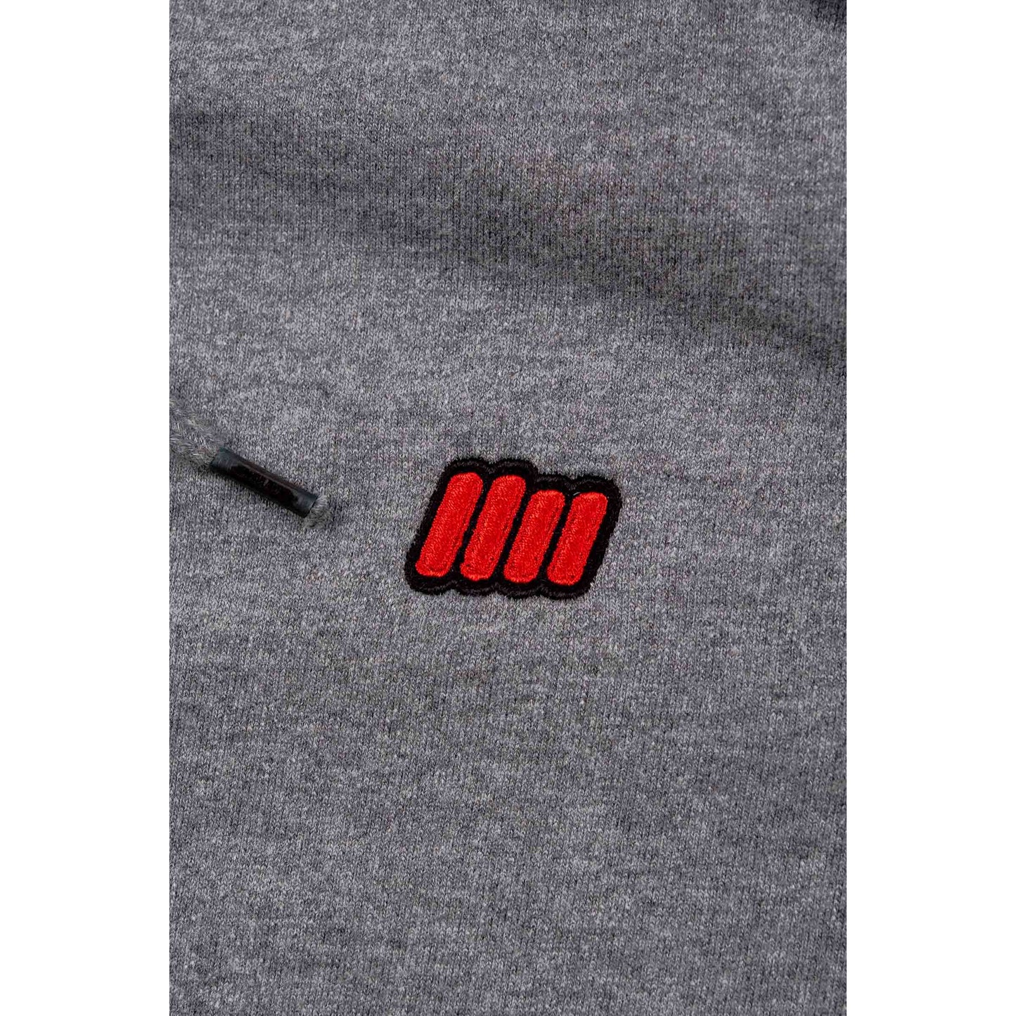Hoodie - Essential Range - Grey Black Raglan Sleeve- Smaller Fit