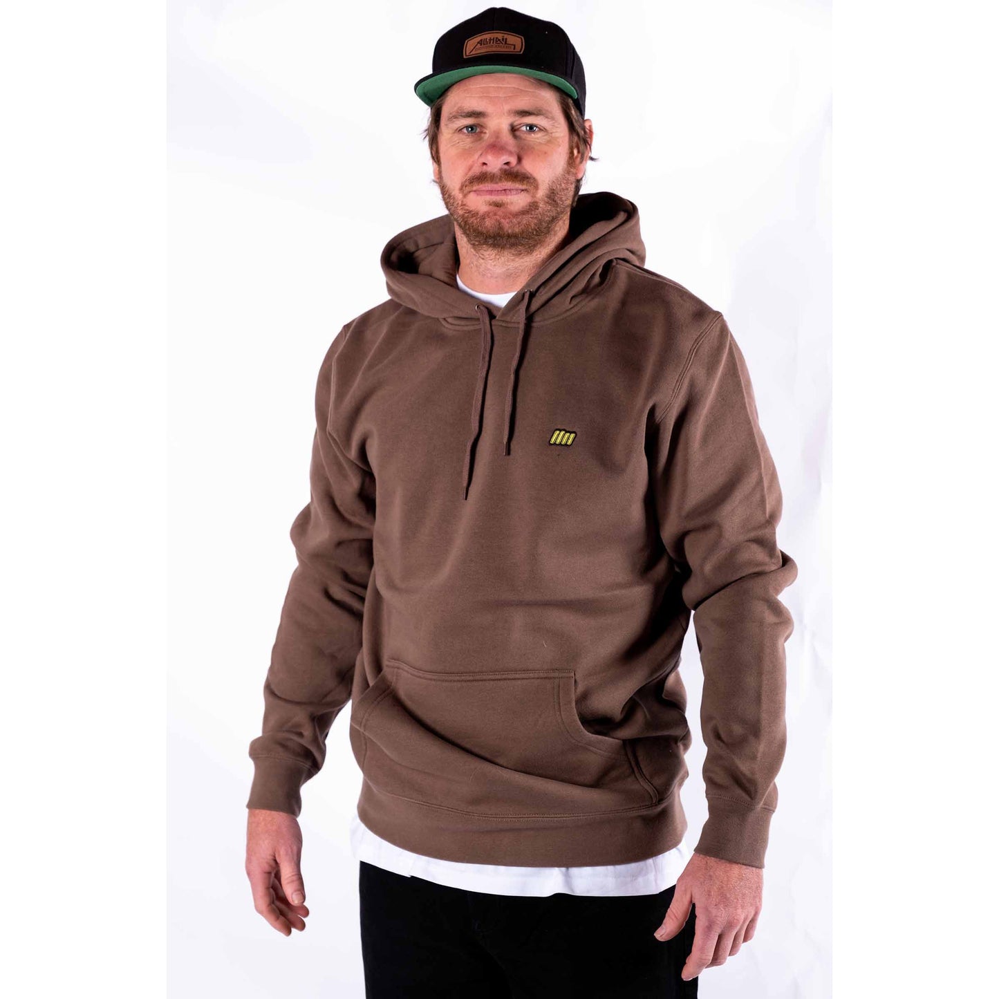 Hoodie - Essential Range - Walnut - Standard Fit