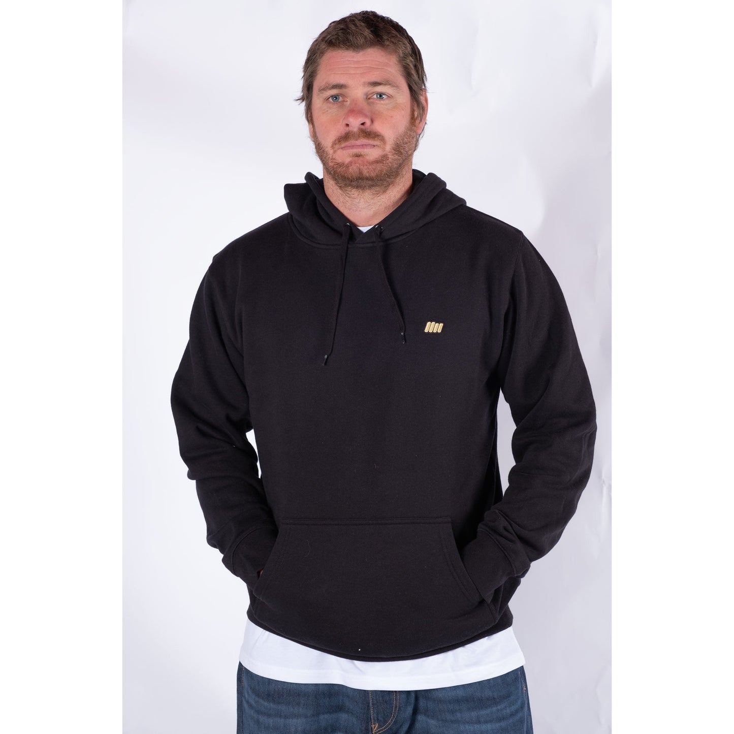 Hoodie - Essential Range - Black- Standard Fit
