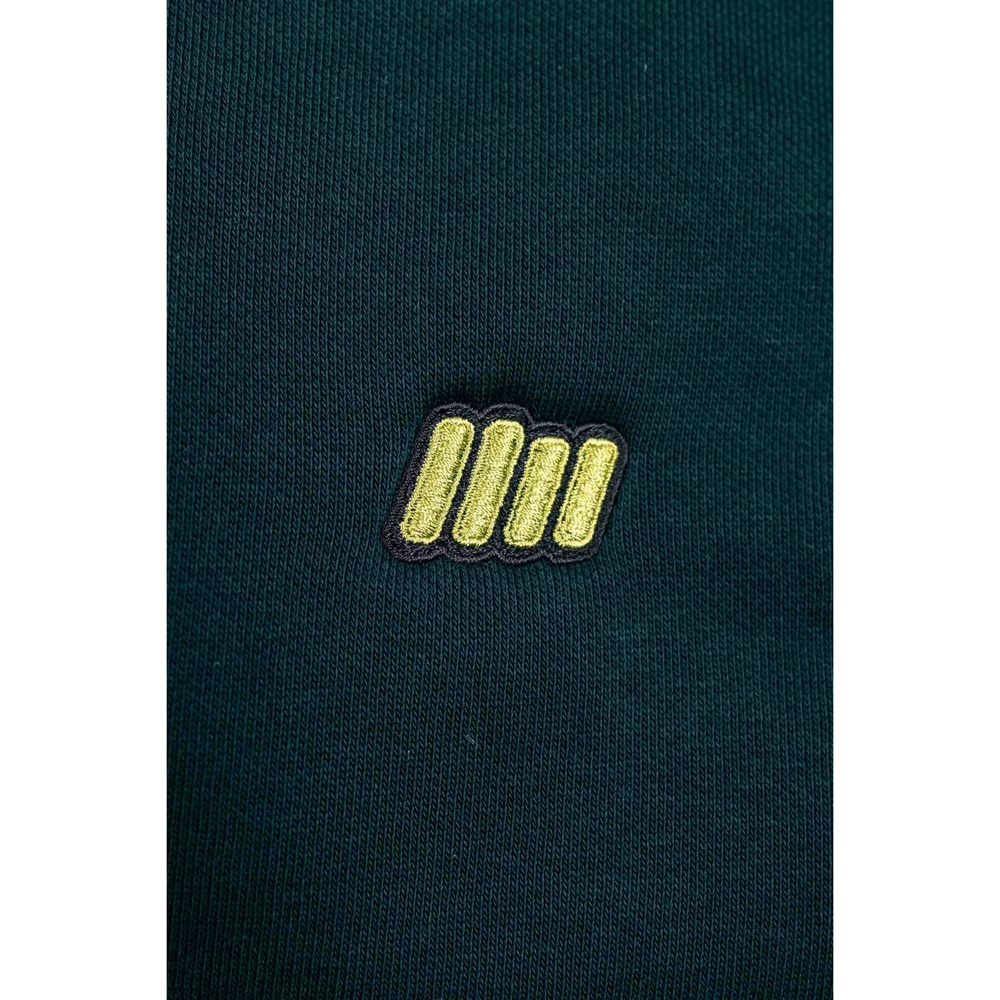 Drop-Shoulder Heavy Crew - Essentials Range - Forest Green - Relaxed Fit
