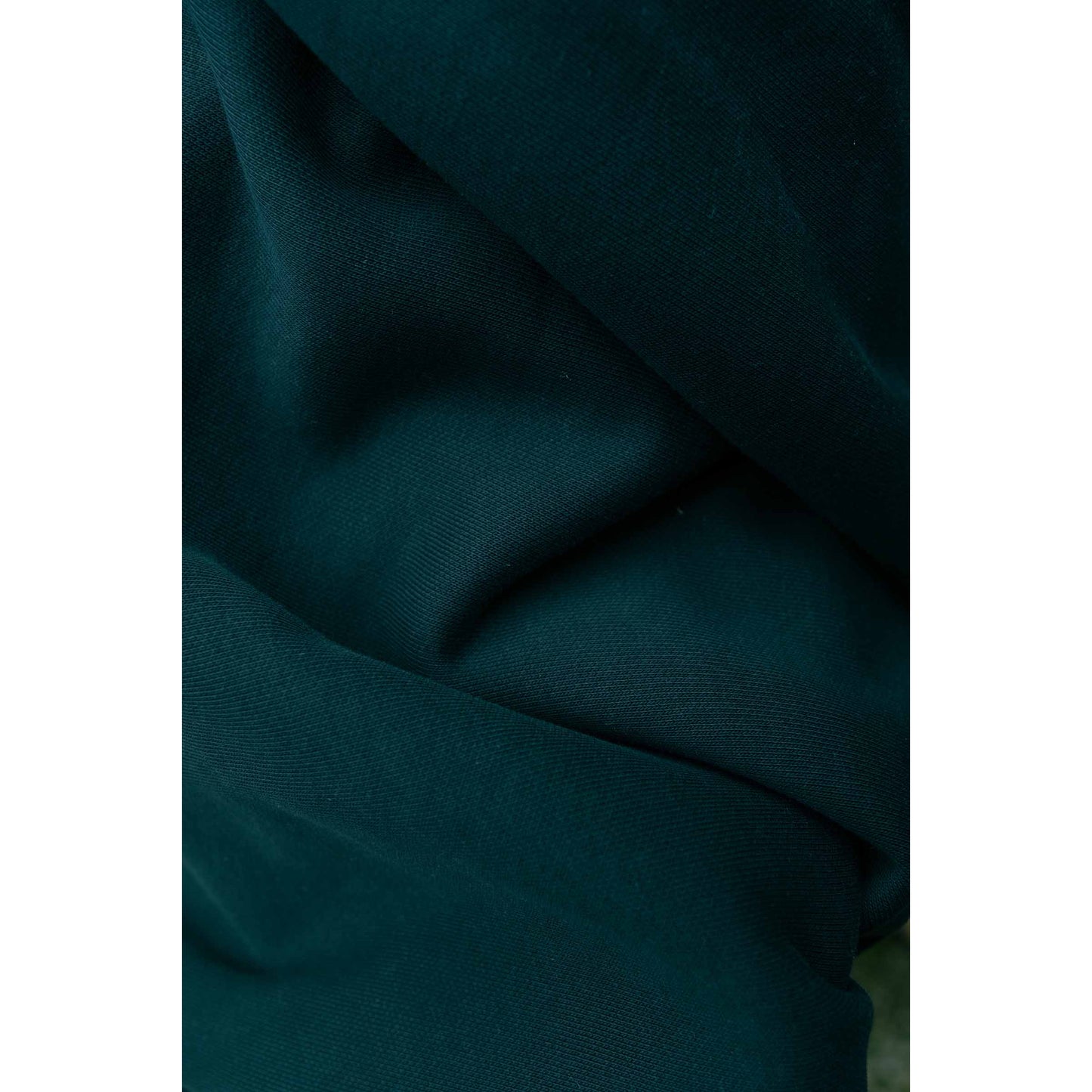 Drop-Shoulder Heavy Crew - Essentials Range - Forest Green - Relaxed Fit