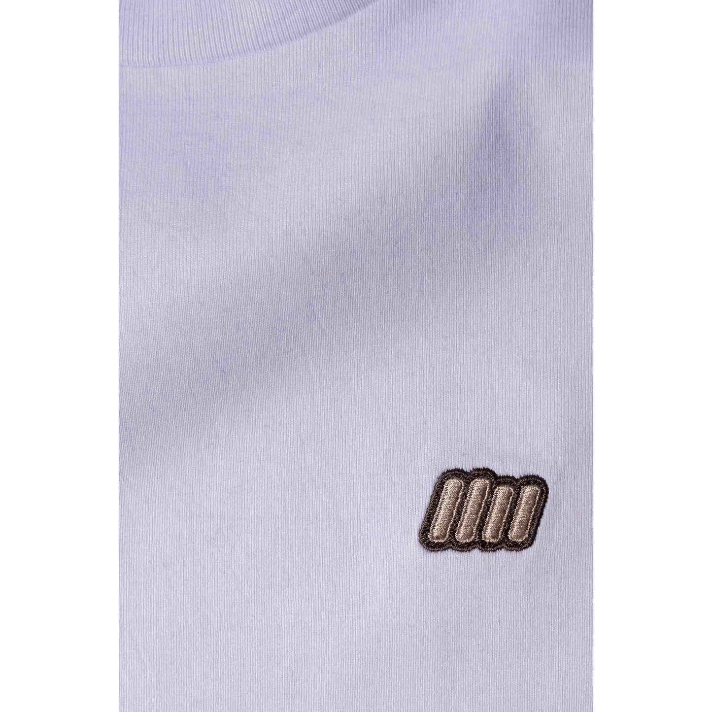 Essentials Tee - White (light brown embroidery) - Standard Fit