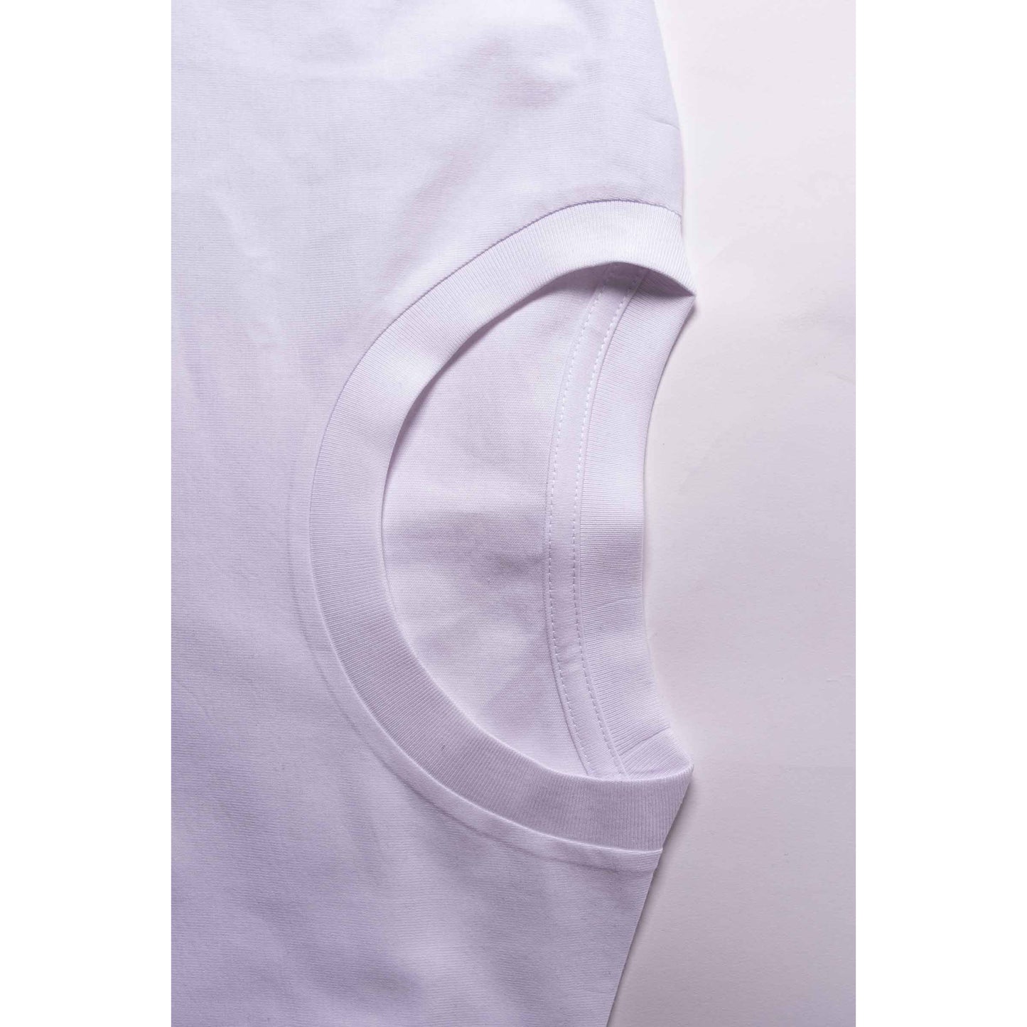 Essentials Line - White (black emb) - Premium Tee