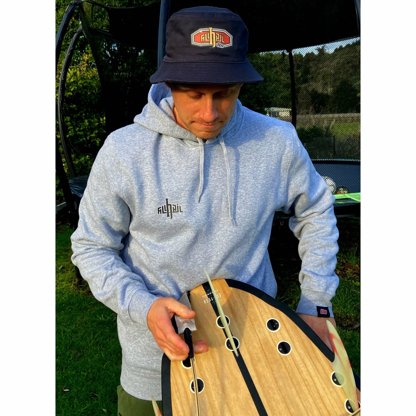 Bucket Hat - Car Badge - Navy