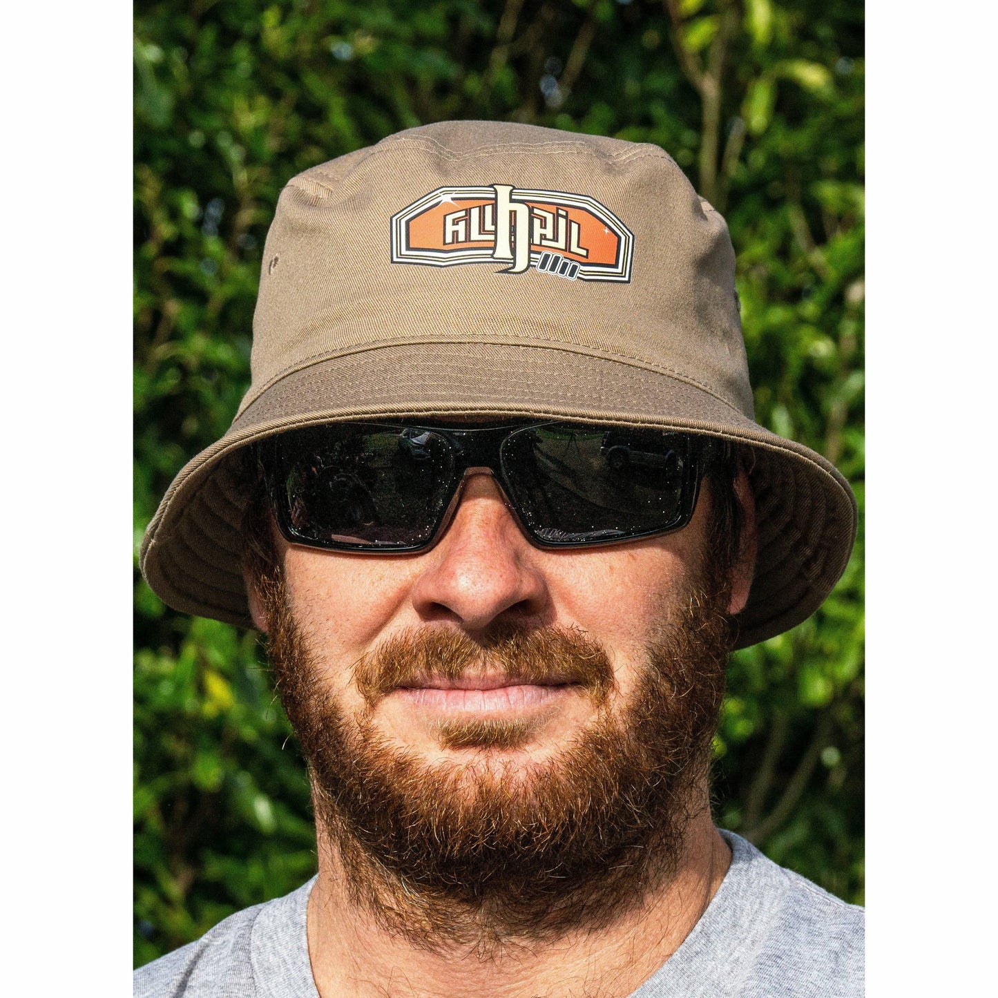Bucket Hat - Car Badge - Walnut