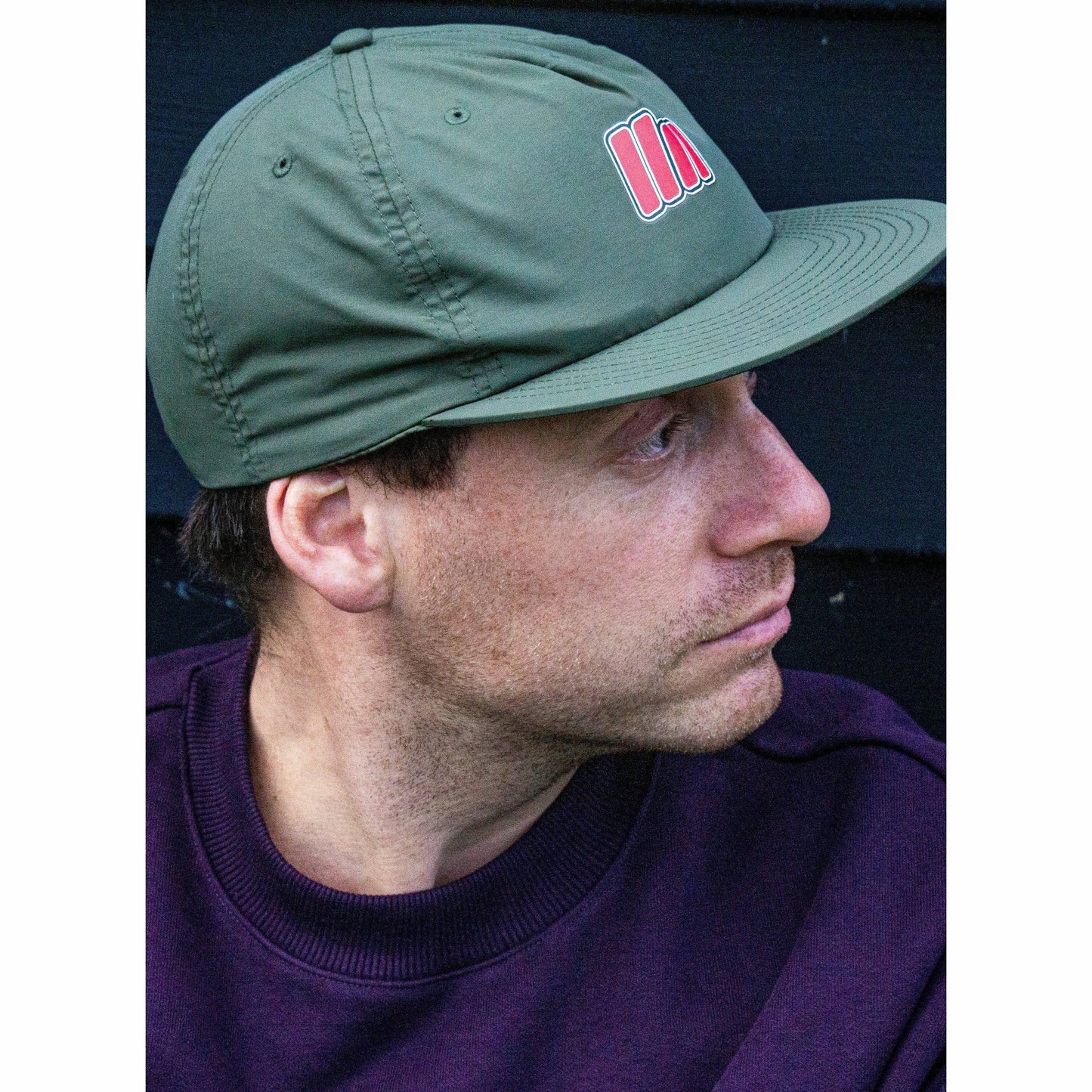 Nylon Cap - Logo - Army