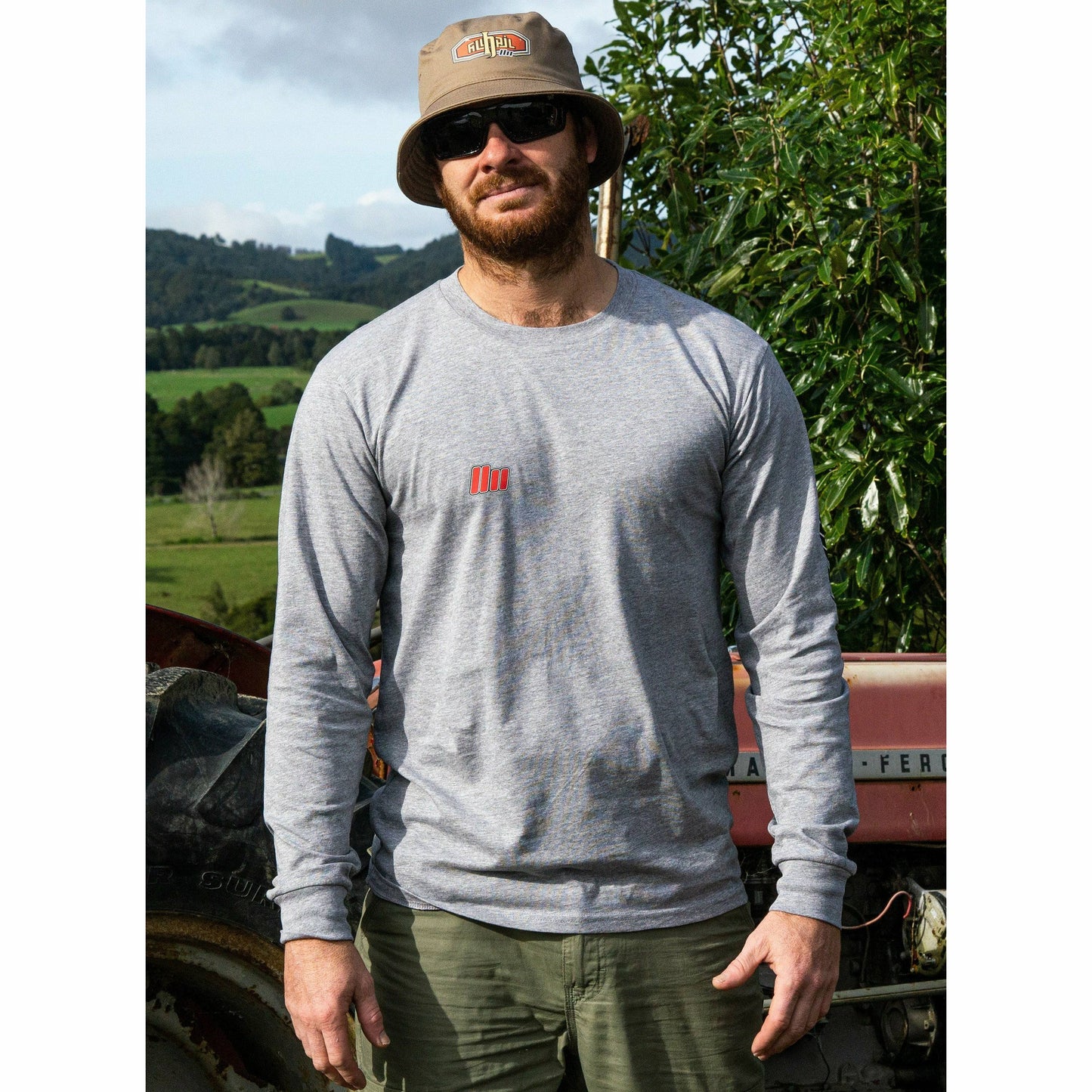 Bucket Hat - Car Badge - Walnut