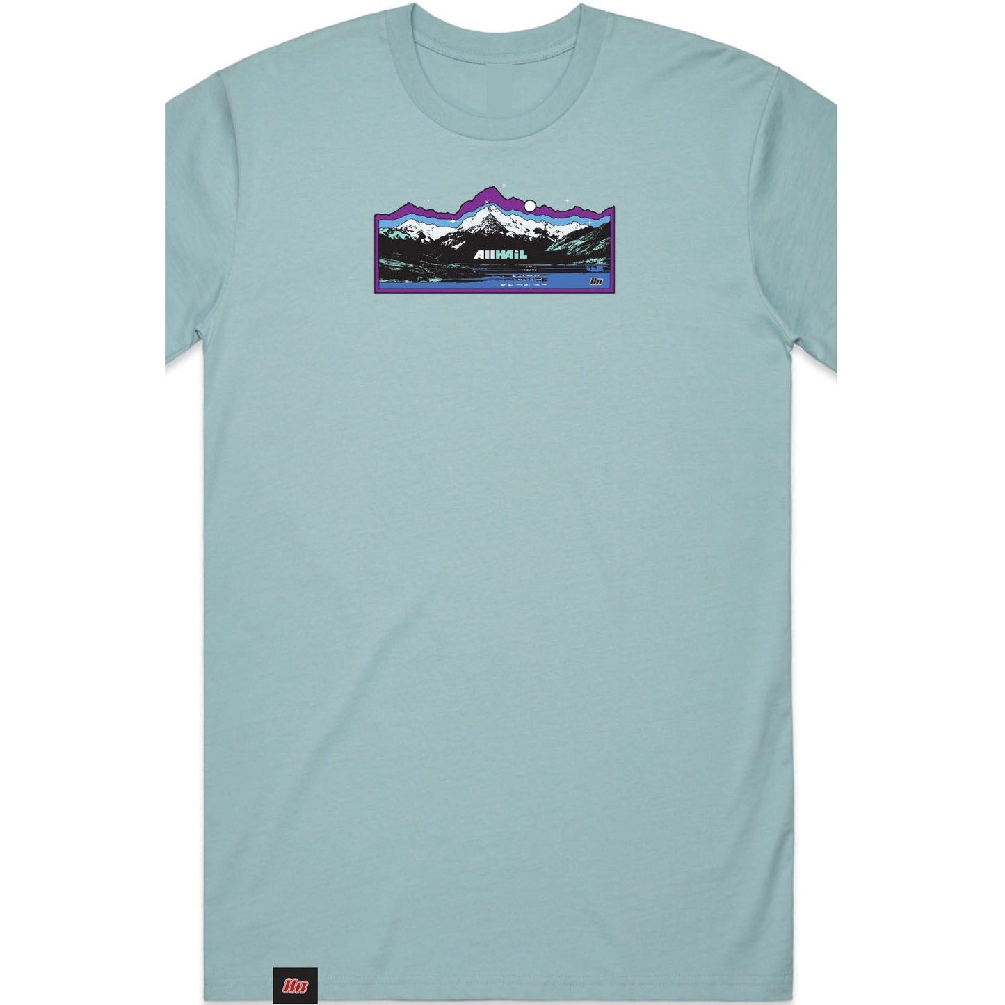 Mens Regular Tee - Aoraki -Pale Blue