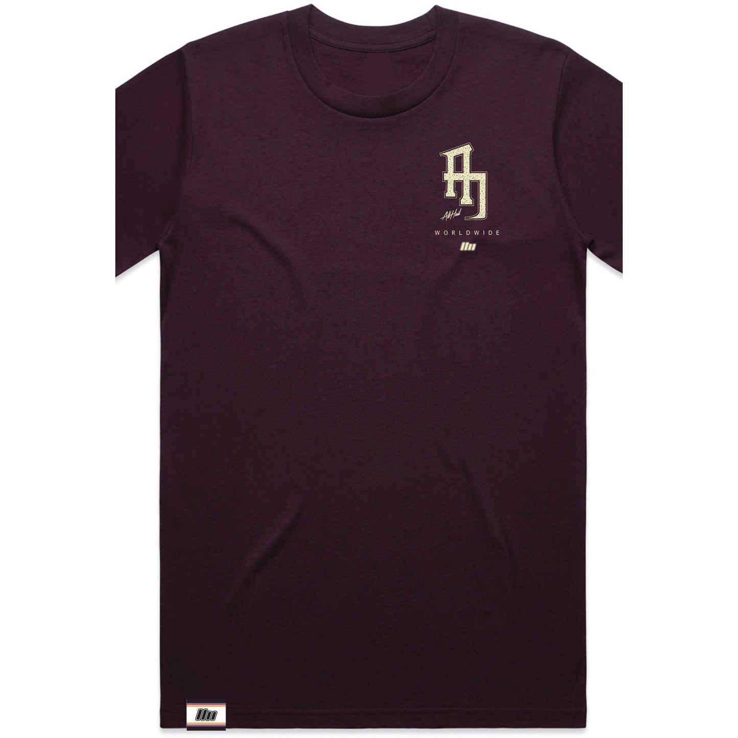 Men's Regular Tee - Monogram Plum