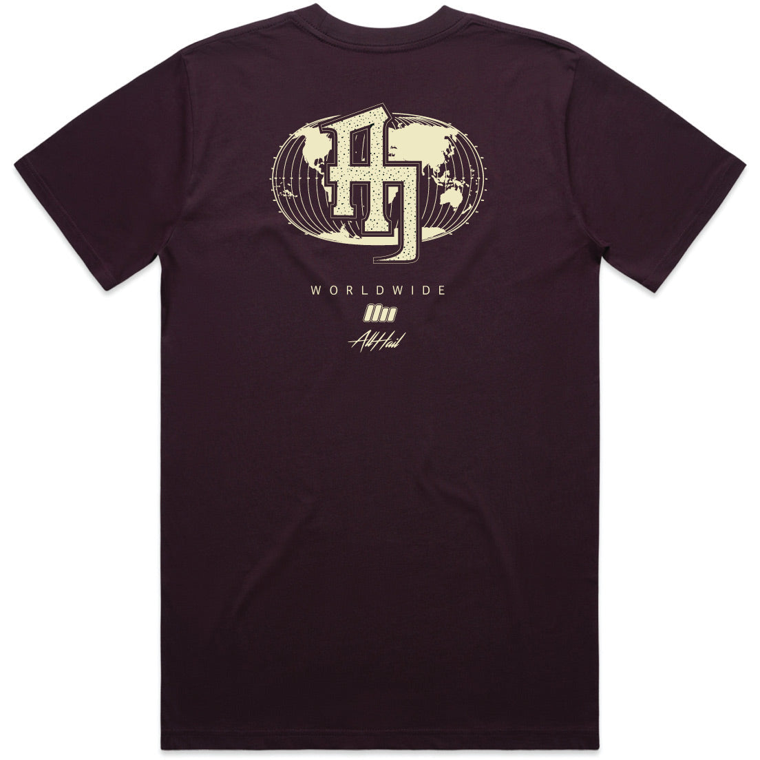 Men's Regular Tee - Monogram Plum