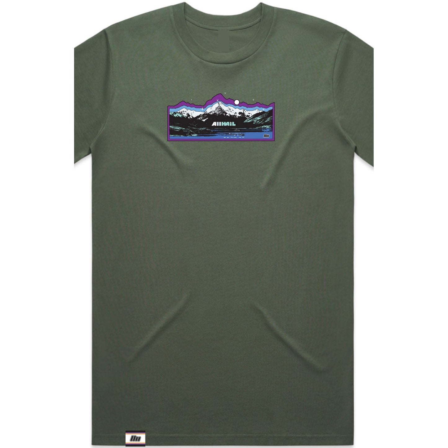 Men's Regular Tee Aoraki Tee -Olive