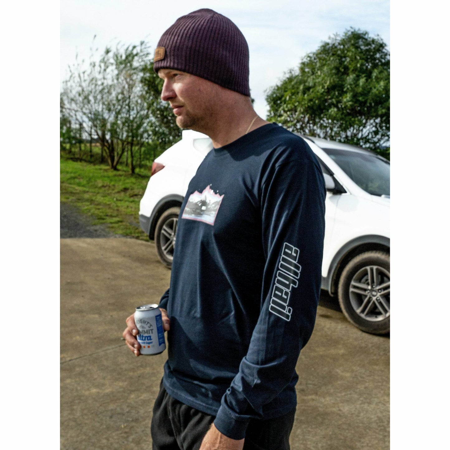 Long Sleeve Tee - Aoraki - Navy