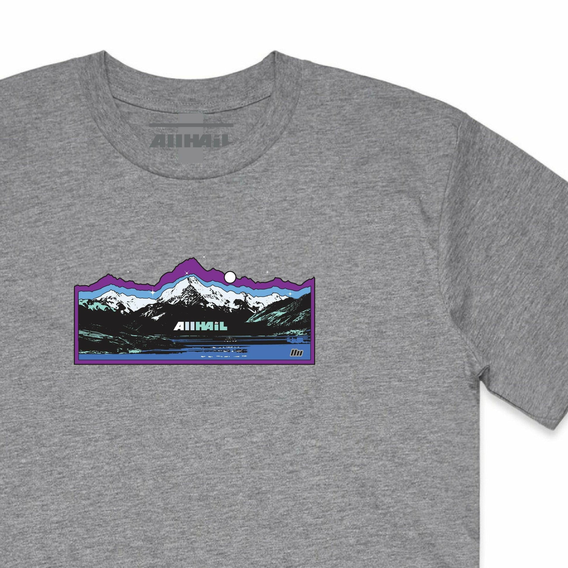 Aoraki Tee -Grey Marle