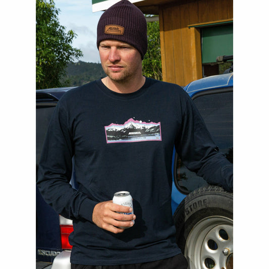 Long Sleeve Tee - Aoraki - Navy