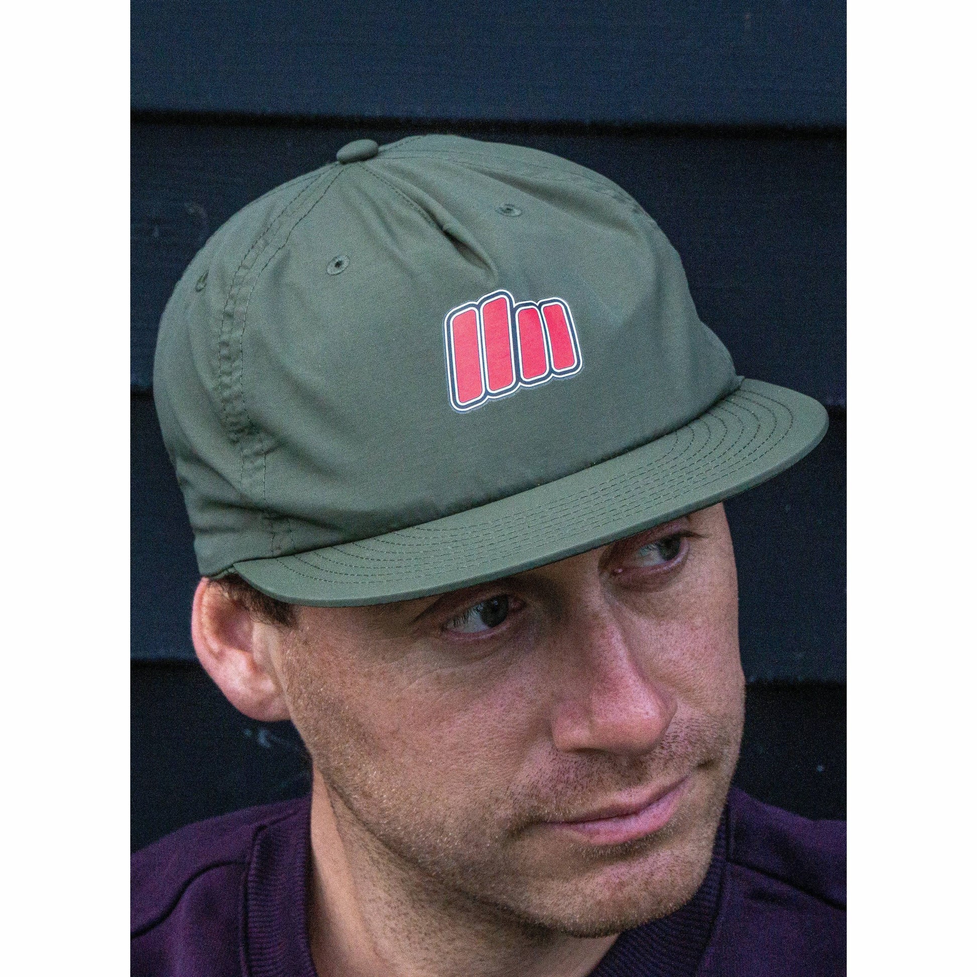 Nylon Cap  - Logo - Army