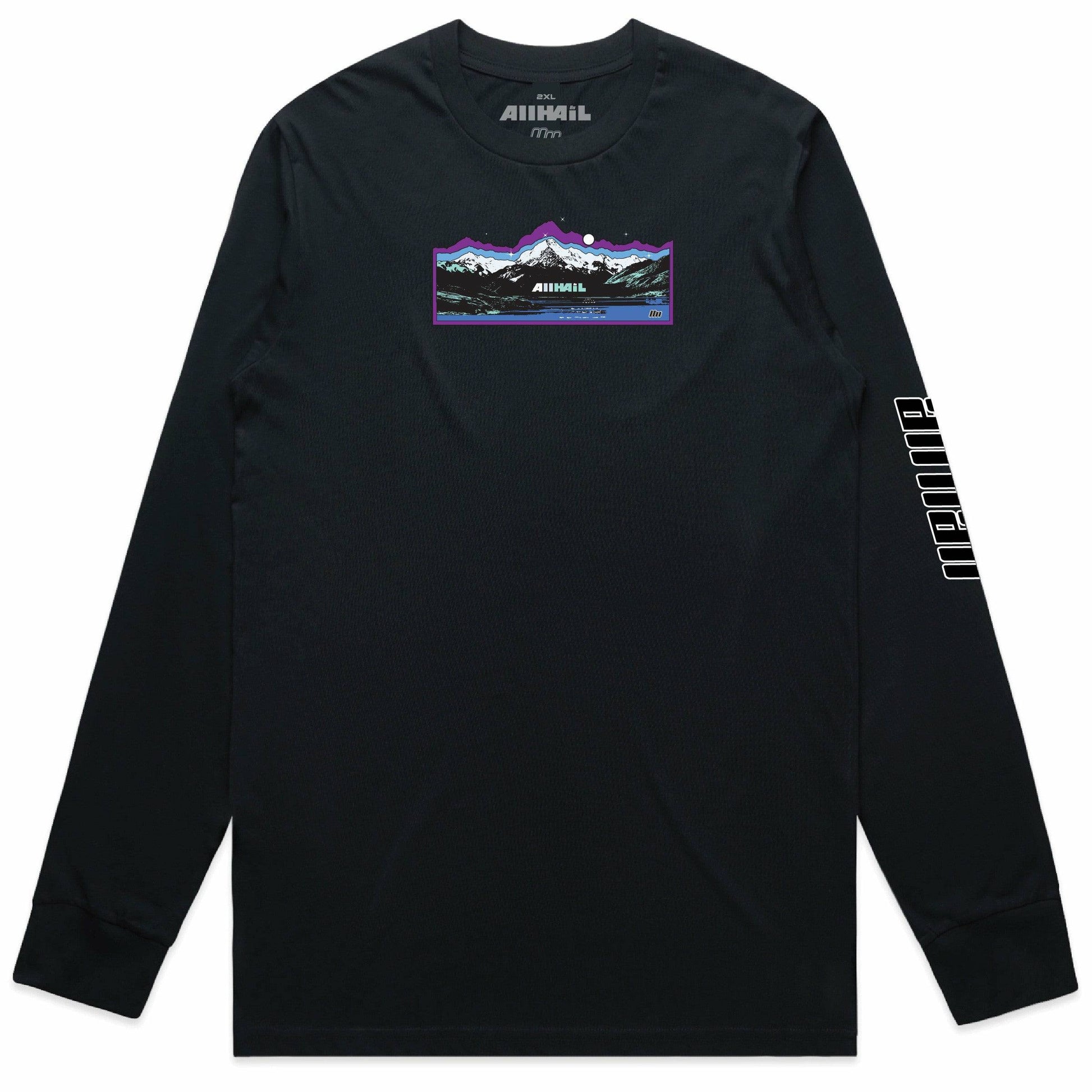 Long Sleeve Tee - Aoraki - Black