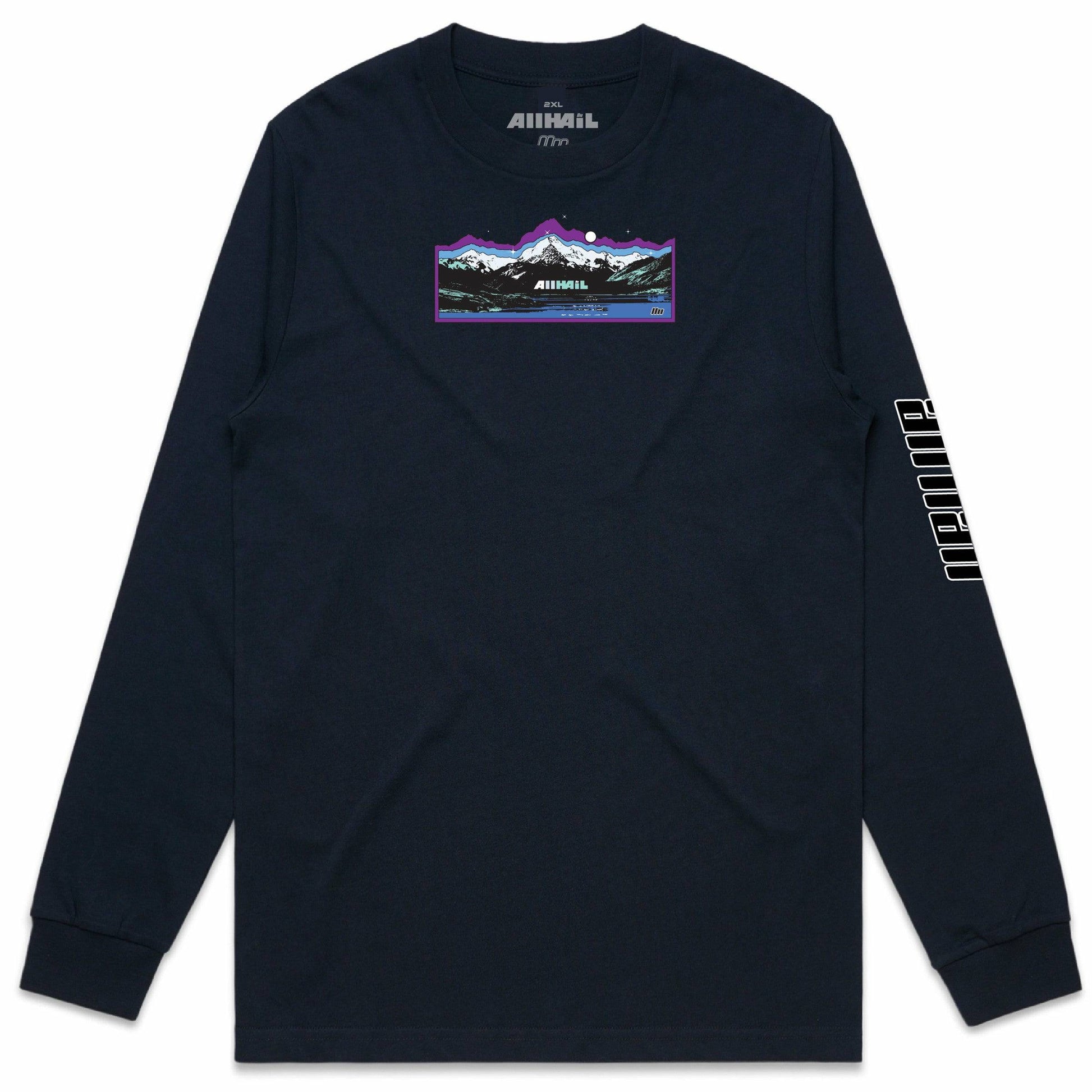 Long Sleeve Tee - Aoraki - Navy